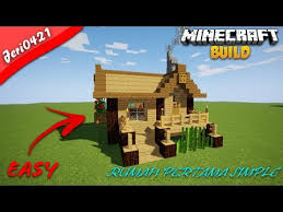 ツ 10 desain rumah pohon sederhana dari kayu & bambu dan via. Cara Membuat Rumah Pertama Simple Di Minecraft