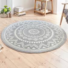 Ebay biete weißen runden teppich an. Designer Velours Teppich Valencia Grau Creme Rund Teppich Boss