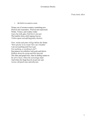Gwendolyn Brooks Packet
