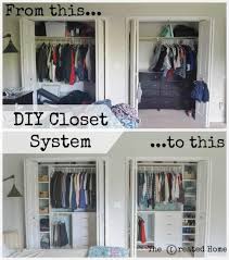But instead of spending money on new ones, make these cute diy laminate closet doors (or opt for wood, which is more expensive). Diy Closet System Closet Storage Organizing Tutorial Diy Closet System Apartment Closet Organization Bedroom Organization Closet
