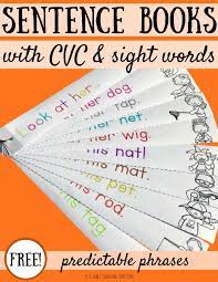 Cvc words are words that contain a consonant, vowel and then another consonant. Little Books With Cvc And Sight Word Sentences Liz S Early Learning Spot