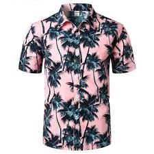 Toute la différence d'une chemise de qualité et la fierté de notre site. Chemise De Plage Hawaienne A Manches Courtes Pour Homme Rose A La Mode Avec Palmier Imprime Aloha Tropical Pour Fete Vacances Ete 2019 Aliexpress