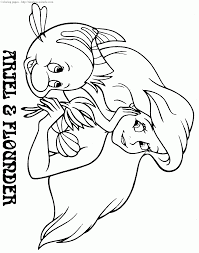 Free disney princess coloring and drawing for kids. Coloring Baby Ariel