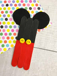 Mickey Mouse Popsicle Stick Craft Popsicle Crafts Disney Crafts For Kids Mickey Mouse Crafts