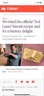 Ted Lasso Cookie In 2021 Buttery Biscuits Biscuit Recipe Biscuits