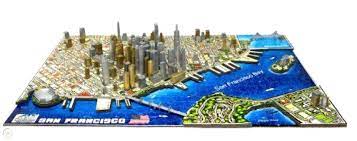 4d puzzle posunuje prostorové stavění zase o krok dál. 4d Cityscape San Francisco Usa Puzzle No Taxes 1853198165