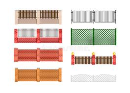 If you embed a radiant barrier in a wall assembly (say behind siding up against the sheathing) it but, if you're cladding your house in rock or brick you have that air gap behind the masonry and it's a. Fence Vector Illustration Brick Fence And Wood Fence Fence Around The House Vector Design Security Fence Brick Wall Fence Fe Stock Vector Illustration Of Barrier Boundary 69413407