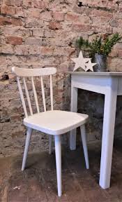 Vintage Sprout Chair Cream White Matte Kitchen Chair Mid Century Chalk Color Chair 50s 60s Freshly Painted Design Classic Colorful Chairs Mid Century Chair Chair