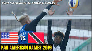 2019 Pan Am Games Beach Volleyball Usa Burik Satterfield Vs Tto Stewart Phillips Youtube