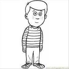 So i was searching through my old toys and i came across my game boy color. Standing Boy Coloring Page For Kids Free Emotions Printable Coloring Pages Online For Kids Coloringpages101 Com Coloring Pages For Kids