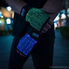 Led Light Up Gloves For Men Rave Gloves Fiber Optic Etsy