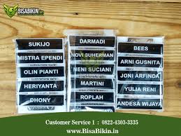 Indonesia memang gudangnya orang kreatif. Contoh Name Tag Desain Nama Dada Pegawai Panitia