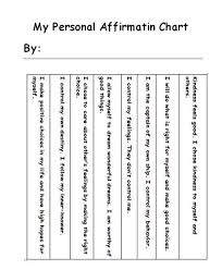 Anger Management Affirmation Chart For Kids Groups Anger