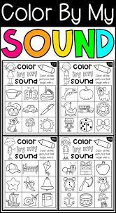 Beginning Sounds Worksheets Color By My Sound Beginning Color Sound Sounds Beginning Sounds Worksheets Kindergarten Worksheets Letter Sounds Kindergarten
