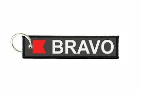 Bravo zulu, typically signalled with naval flags on ships at sea and meaning well done is also commonly used in written communication by the . Turklammern Sturzt Flagge Code Signale Signal Maritime Alphabet B Bravo Fruugo Lu