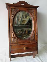 5 out of 5 stars. Vintage Provincial Wood Medicine Cabinet Farmhouse Towel Bar Mirror Drawer Farmhouse Towel Bars Wood Medicine Cabinets Bar Mirror