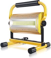 Rechargeable Led Floodlight Sonee 100w Super Bright Waterproof Portable Led Work Light With Stand For Workshop Construction Site Camping Hiking Truck Repairing Job Site Light Amazon Com