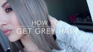 Due to the light color of white hair, yellow discolorations can easily arise from product buildup or even from regularly washing hair in hard water. How To Get Grey Hair Inexpensive Diy Youtube
