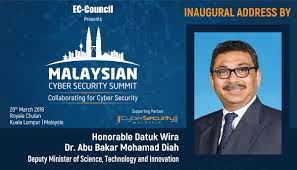 Muhammad ibn abi bakr (arabic: Ec Council On Twitter Proud To Announce Honorable Datuk Wira Dr Abu Bakar Mohamad Diah Deputy Minister Of Science Technology And Innovation Malaysia To Deliver The Inaugural Address At Upcoming Malaysian Cyber Security