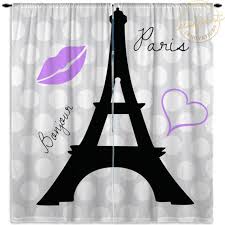 Window Curtains For Girls Paris Purple Eiffel Tower Polka Dots Girls Window Curtains C Paris Girls Bedroom Girls Bedroom Curtains Paris Themed Bedroom