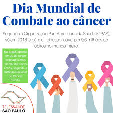 No dia mundial do câncer, os líderes contra o câncer exigem acesso igualitário para reduzir em 25% as mortes prematuras causadas pelo câncer o dia mundial originalmente conhecido como world cancer day, evento que ocorre anualmente no dia 4 de fevereiro, o dia mundial une a população na. Telessaude Sao Paulo Unifesp Dia Mundial De Combate Ao Cancer