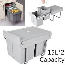 Hey yall, so in my head i wanted this done month ago but i finally convinced my hubby to help me with this project! Pull Out Bin Kitchen Waste Basket Slide Out Twin Garbage Rubbish Cabinet 2 15l Wish