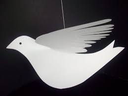 Large Brown Bird With Black And White Wings Paper Birds Two Large White Doves Paper Birds White Doves Construction Paper Crafts