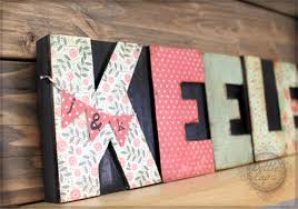 Diy Wood Letters Home Decor Letter Press Shelf Decor Family Name
