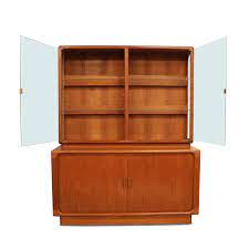 Search all products, brands and retailers of office desks revit: Dyrlund Danish Modern Teak China Cabinet With Lighted Display