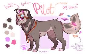 Browse the user profile and get inspired. Pilot Reference Sheet By Fayven Cute Wolf Drawings Dog Design Art Cute Dog Drawing