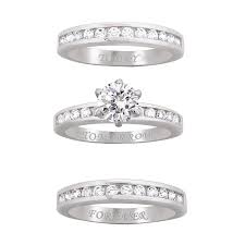 Diamonisse Today Tomorrow Forever Ring Set The Danbury Mint Forever Rings Rings Ring Sets