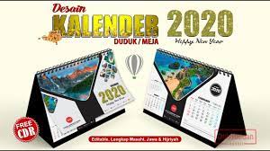 Desain kalender kalender meja yang dibuat dari kertas ivory dengan gramasi 260. Desain Kalender Duduk 2020 Dengan Coreldraw Calendar Template Youtube