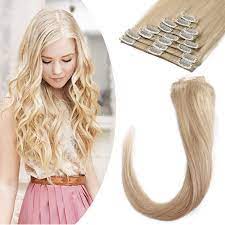 Each remy set is double drawn at the weft to ensure each hair is the same length. Amazon Com 24 Inch Clip In Hair Extensions Natural Blonde Remy Human Hair For Women 8pcs 18 Clips Full Head Soft Straight Hair 24 80g 24 Beauty