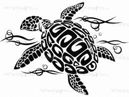 Tortue Tribal Stickers Muraux D Une Belle Tortue Marine Nager Dans La Mer Turtle Tattoo Designs Tribal Turtle Tattoos Hawaiian Turtle Tattoos
