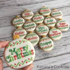 Personalized Christmas Cookie Ornaments Cute Christmas Cookies Royal Icing Christmas Cookies Christmas Cookies Decorated