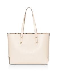 Burberry Embossed Crest Small Leather Tote Lyst