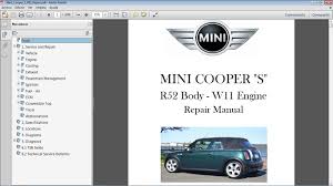 Mini Cooper S R52 Workshop Repair Manual Manual De Reparacion Mini Cooper S Repair Manuals Mini Cooper