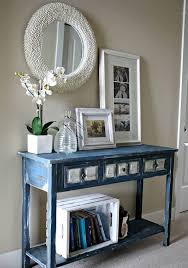 Combining the wild beauty of a live edge slab, with the sleek architectural lines of our sleek and shiny, this fannin navy entry table brings a contemporary feel to any room. 67 Best Entry Table Decor Ideas Decorations 2021 Guide