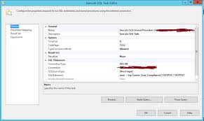Execute Sql Server Stored Procedure Through Ssis Stack Overflow