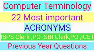 Ts icet previous papers pdf download: Computer Terminology For Icet 2020 Ibps Rrb Clerk Po Sbi Clerk Po Part2 Youtube
