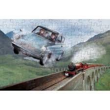 Perfect for the harry potter fan looking for a challenge, this 1000 piece puzzle measures 20 x 27 when completed. Harry Potter Flying Car 1000 Piece Jigsaw Puzzle The Works