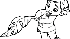 Download this adorable dog printable to delight your child. Cartoon Baby Moana Coloring Pages