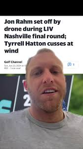 Jon Rahm set off by drone during the LIV Golf Event in Memphis #greenscreen  #golf #golfer #liv #pga #jonrahm