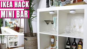 I was on the search for a bright mirrored cabinet to store our office supplies but didn't want to pay sticker price if i could put something together at. Ikea Hack Transform Bookshelf Into Mini Bar Youtube