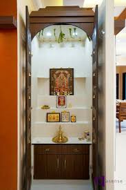 Mandir design units online puja room new homes designers the unit traditional interior design. Sandhya Manoj S Apartment In Purva 270 Cv Raman Nagar Bangalore Asense Interior Pooja Room Door Design Room Door Design Pooja Room Design