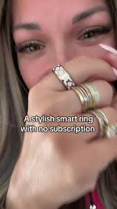 #greenscreensticker I can’t get over how pretty this ring is. The fact that  it’s a smart ring and looks this good makes it a winner in my book.  #smartring #fitnesstracker #fitnessjourney