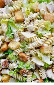 Chicken Caesar Pasta Salad In 2020 Quick Pasta Recipes Health Dinner Recipes Chicken Caesar Pasta Salad