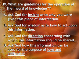 In the revelation, the lord teaches healthy practices. The Word Of Wisdom And The Word Of Knowledge Ppt Video Online Download