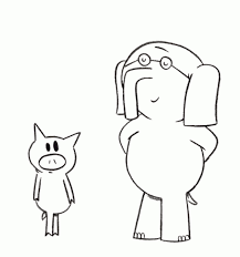Elephant And Piggie Coloring Pages Elephant And Piggie Coloring Page Az Piggie And Elephant Elephant Coloring Page Mo Willems
