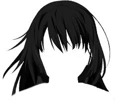 Snow white with the red hair (japanese: Download Hd Black Anime Hair Anime Transparent Png Image Nicepng Com